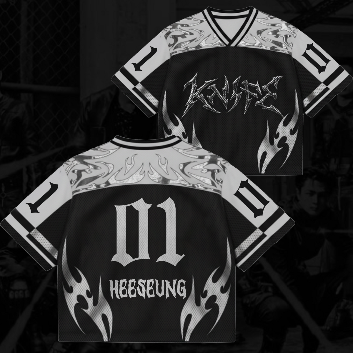 Knife Enhypen THE SIN VANISH Album Mixed Mesh Jersey Gifts