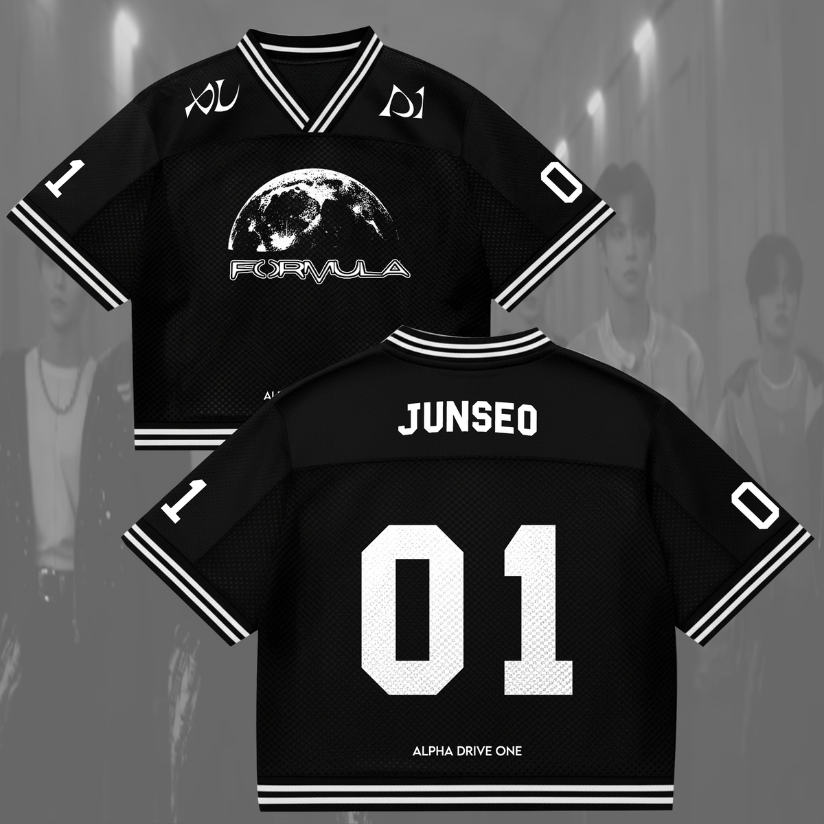 ALPHA DRIVE ONE Formula ALD1 Mixed Mesh Jersey Gift For Lovers