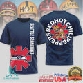 Seattle Seahawks Official NFL Red Hot Chilli Peppers 3D Shirt - Limotees LLC