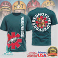 Philadelphia Eagles Official NFL Red Hot Chilli Peppers 3D Shirt - Limotees LLC