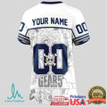 Dallas Cowboys Official NFL Luffy Gear 5 Special Edition Baseball Jersey Custom Name - Limotees LLC