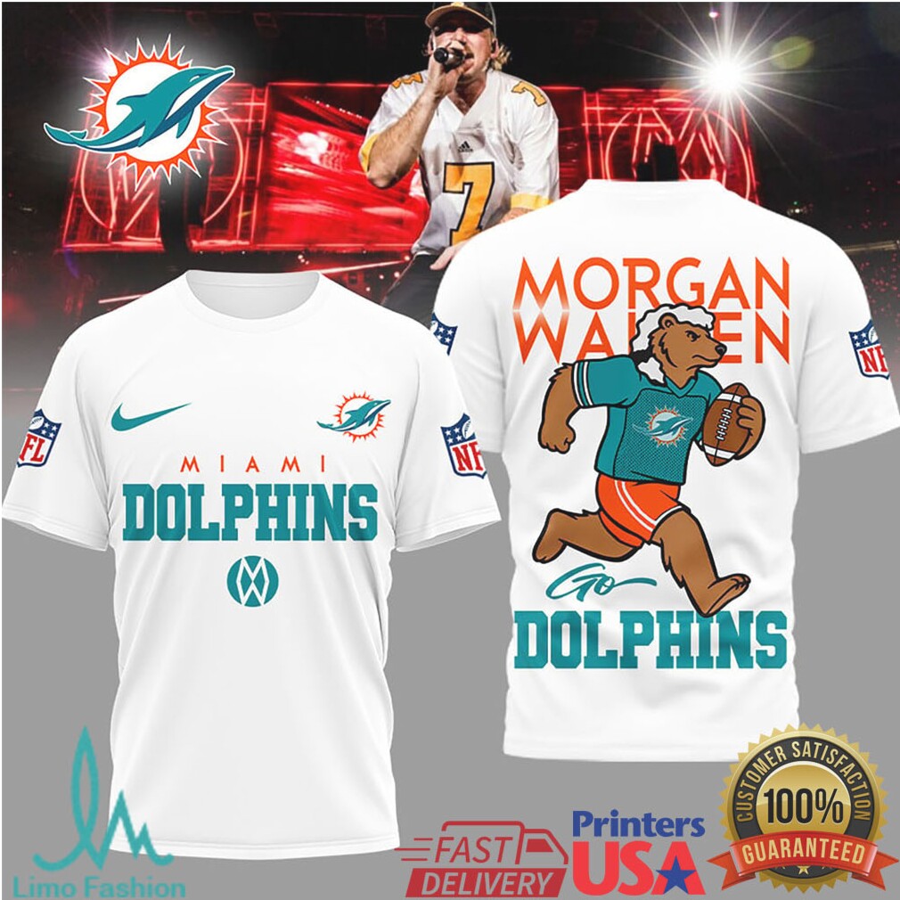 Miami Dolphins Official NFL Morgan Wallen Fan 3D Shirt - Limotees LLC