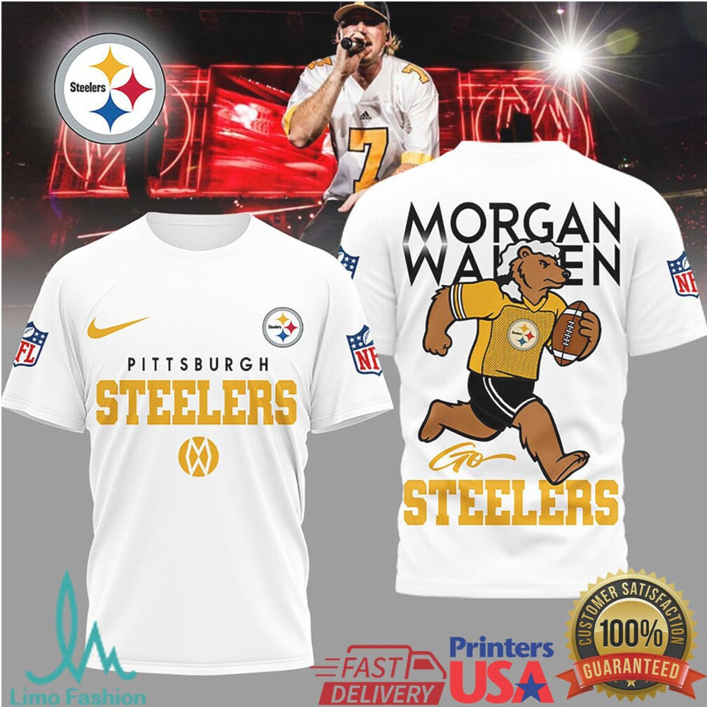 Pittsburgh Steelers Official NFL Morgan Wallen Fan 3D Shirt - Limotees LLC