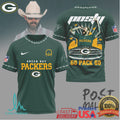 Green Bay Packers Official NFL Post Malone Fan 3D Shirt - Limotees LLC