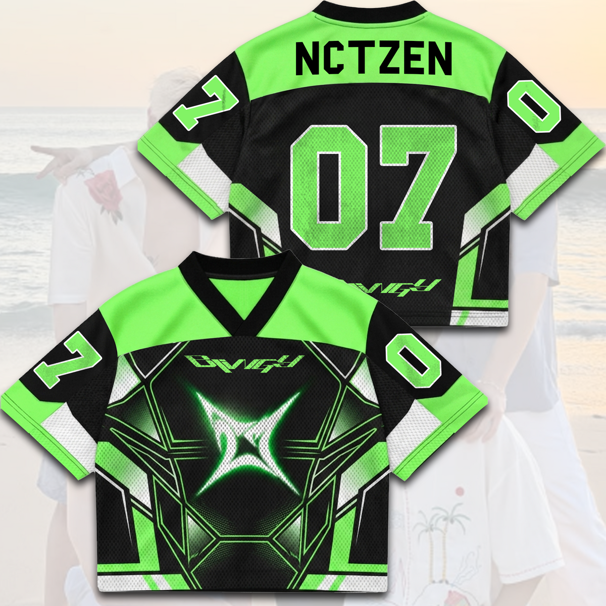 Sporty NCT 127 Blingy Album Mixed Mesh Jersey Gift For Fans