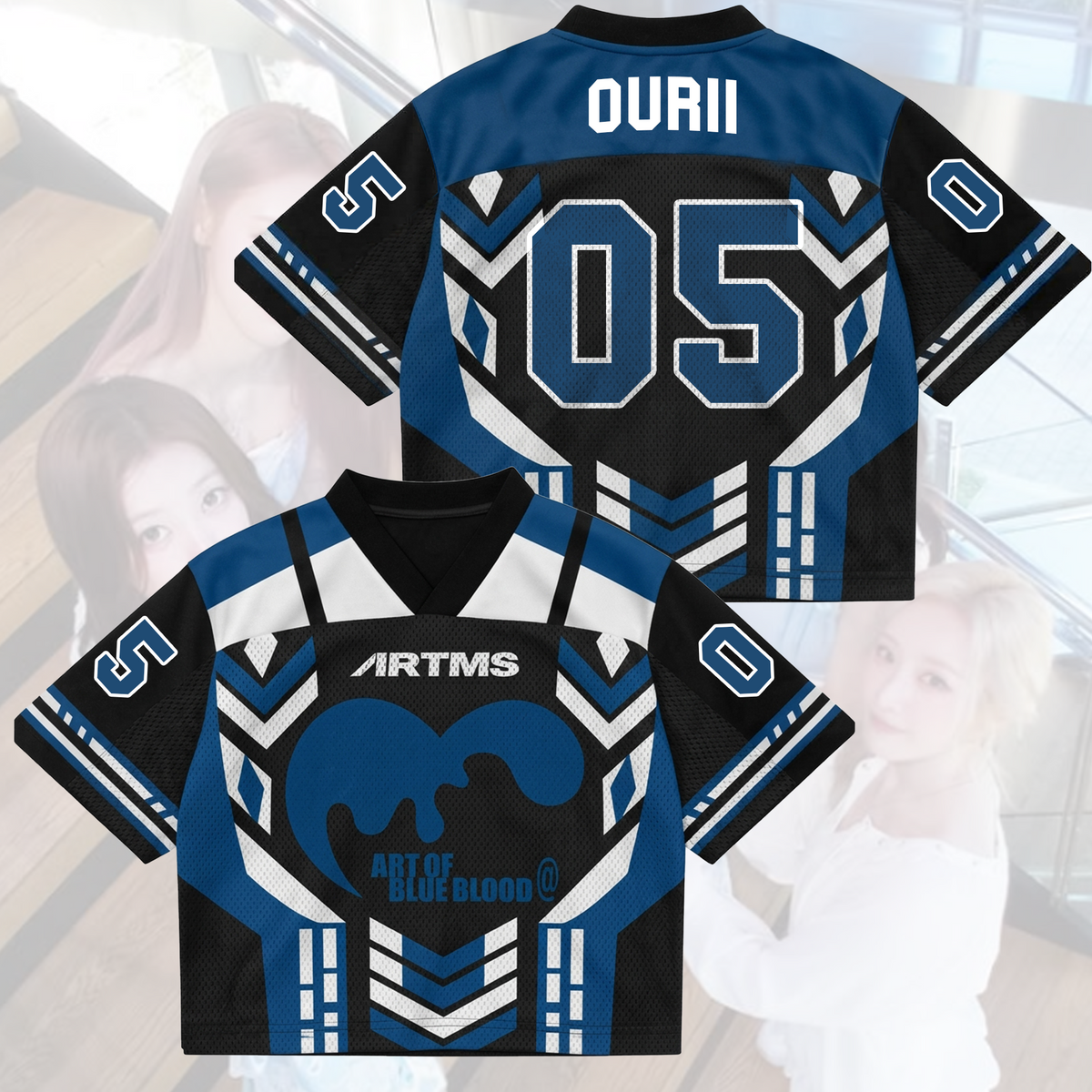 Bold Art Of Blue Blood Tour ARTMS Mixed Mesh Jersey Gift For Fans