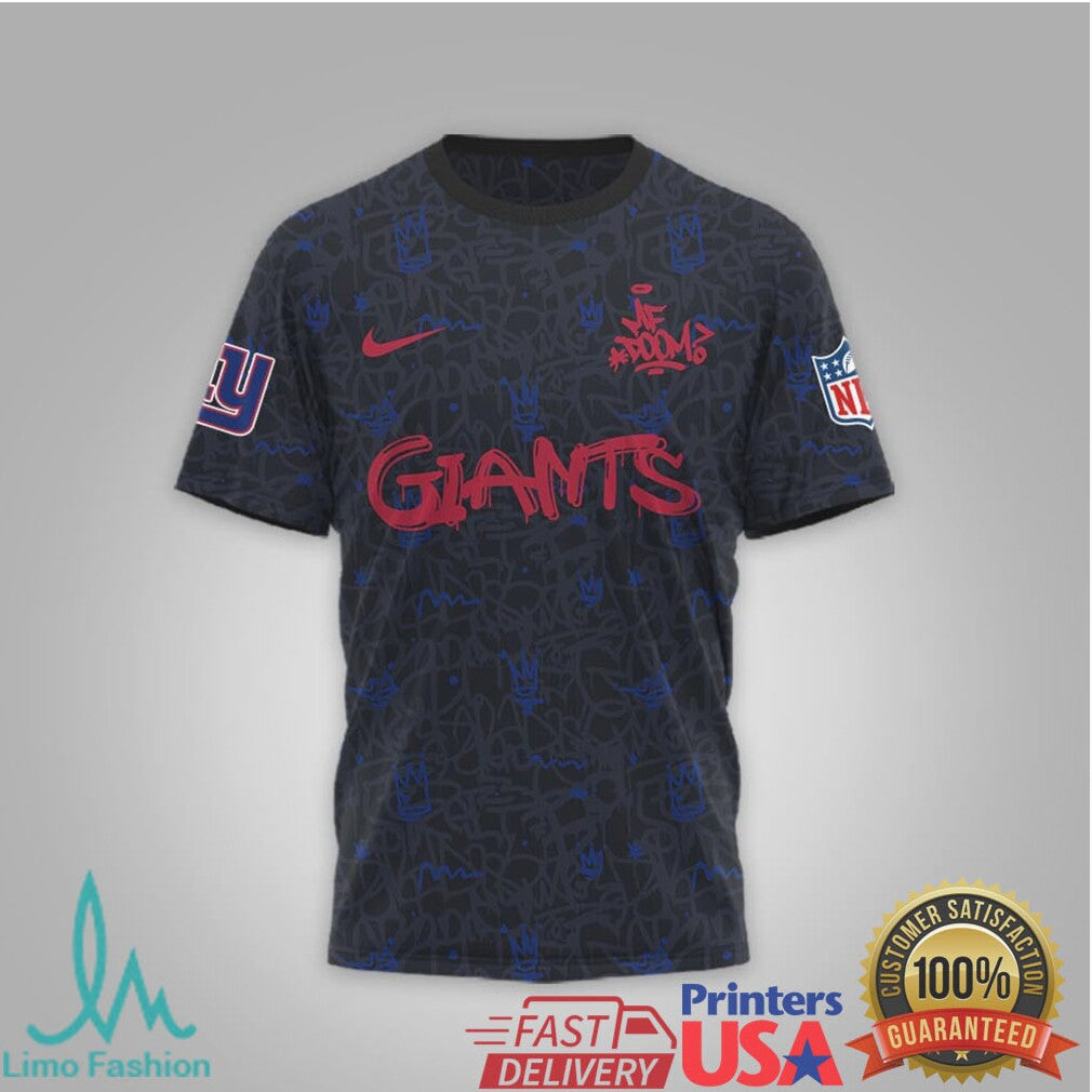 New York Giants Official NFL x MF DOOM 3D Shirt - Limotees LLC