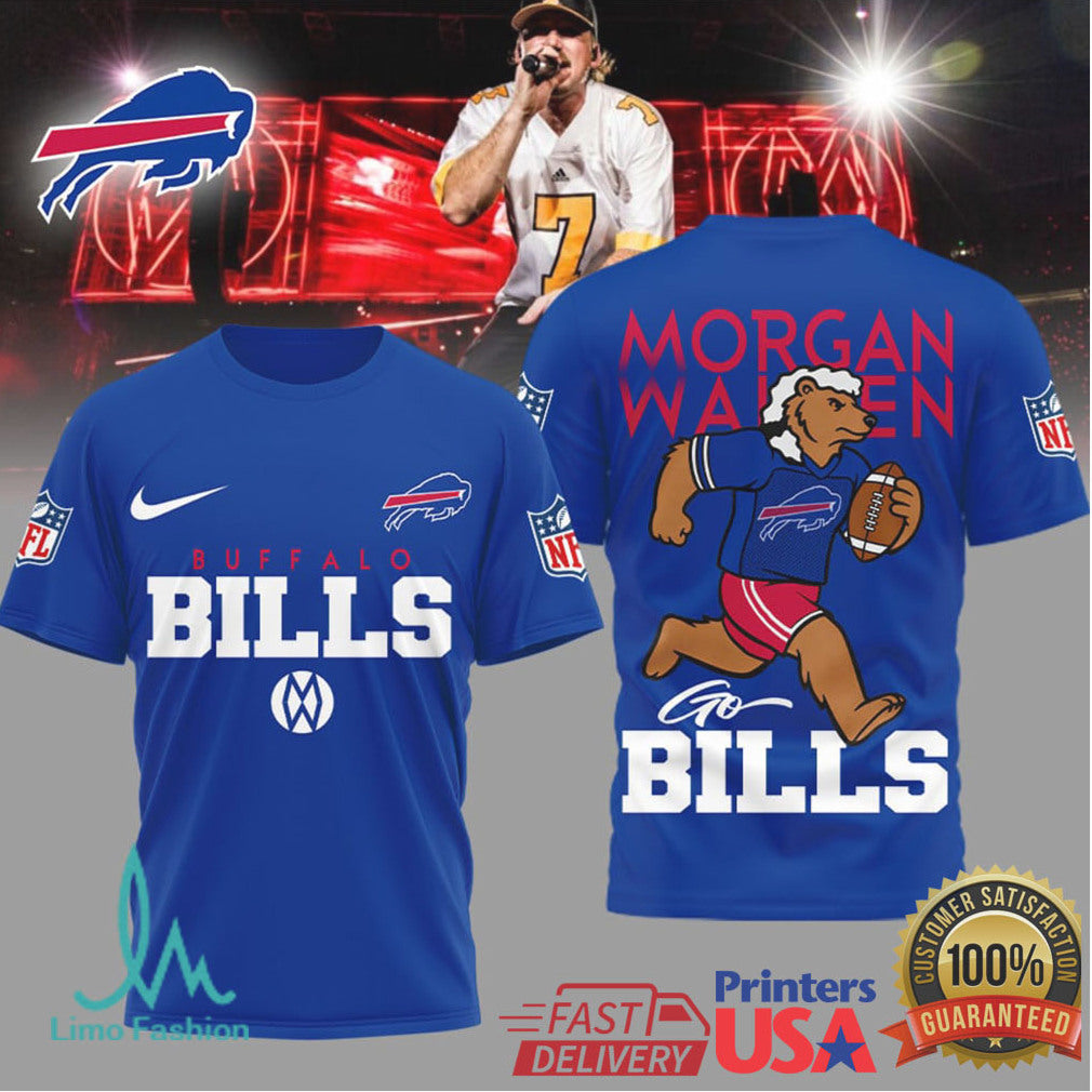 Buffalo Bills Official NFL Morgan Wallen Fan 3D Shirt - Limotees LLC