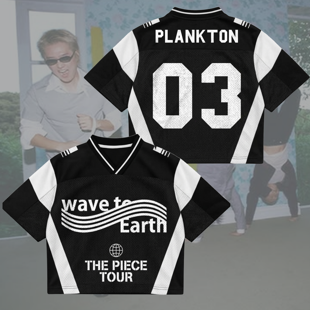 Sporty Wave To Earth The Piece Tour Mixed Mesh Jersey Fan Gifts