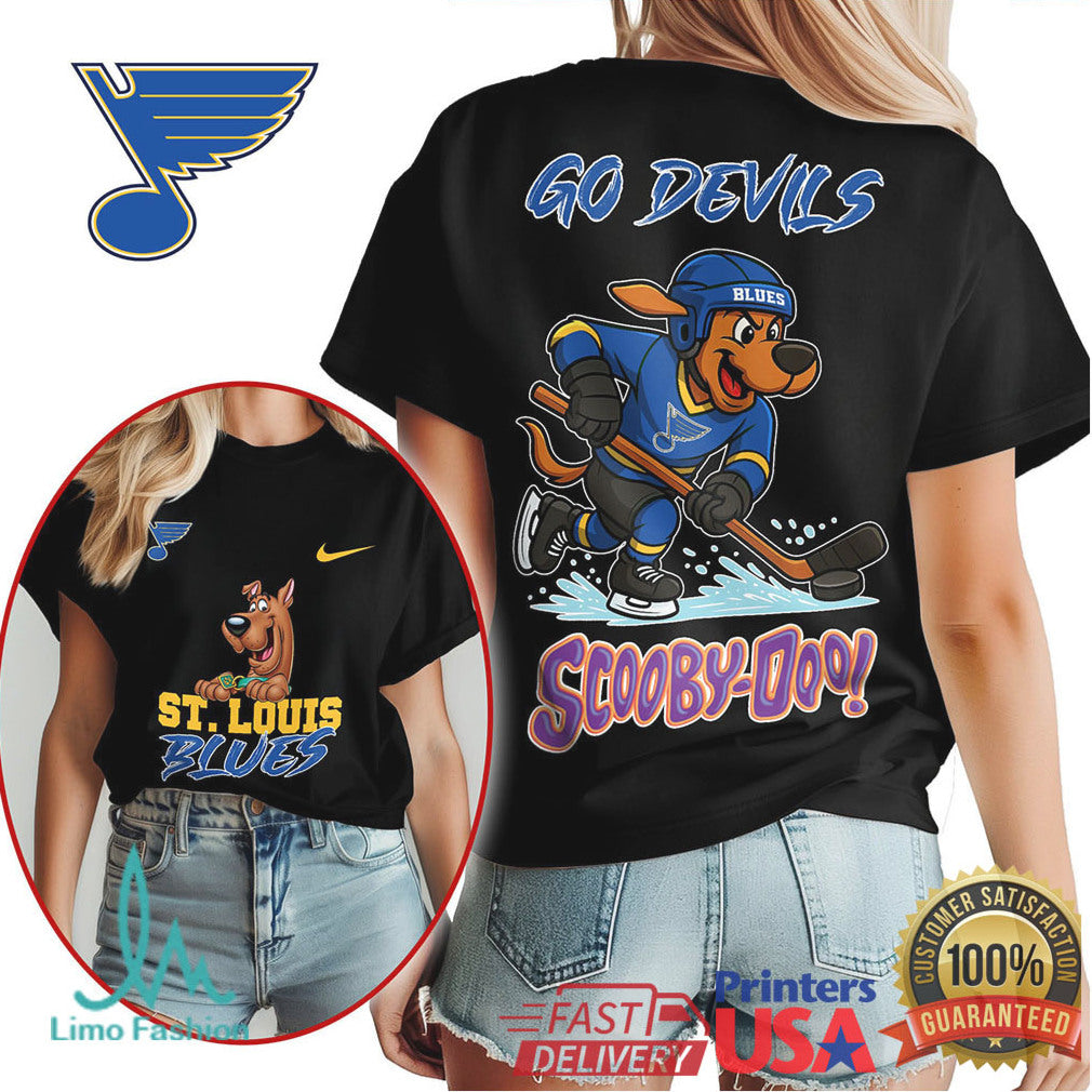 Scooby Doo x St. Louis Blues NHL Hockey Fan T Shirt - Limotees LLC