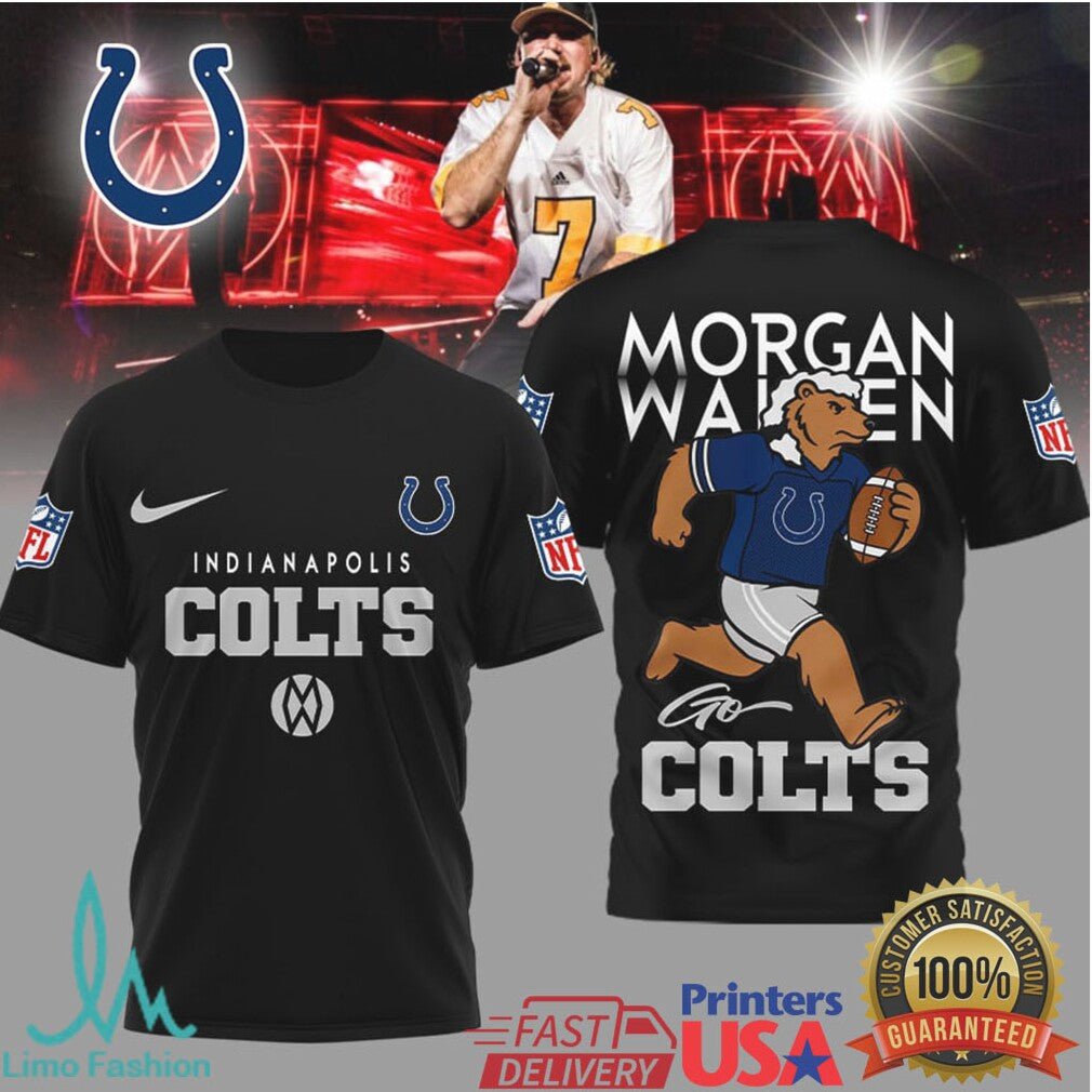 Indianapolis Colts Official NFL Morgan Wallen Fan 3D Shirt - Limotees LLC