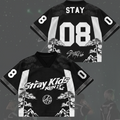 Modern Traditional Stray Kids Run It World Tour Mixed Mesh Jersey Gift For Stay