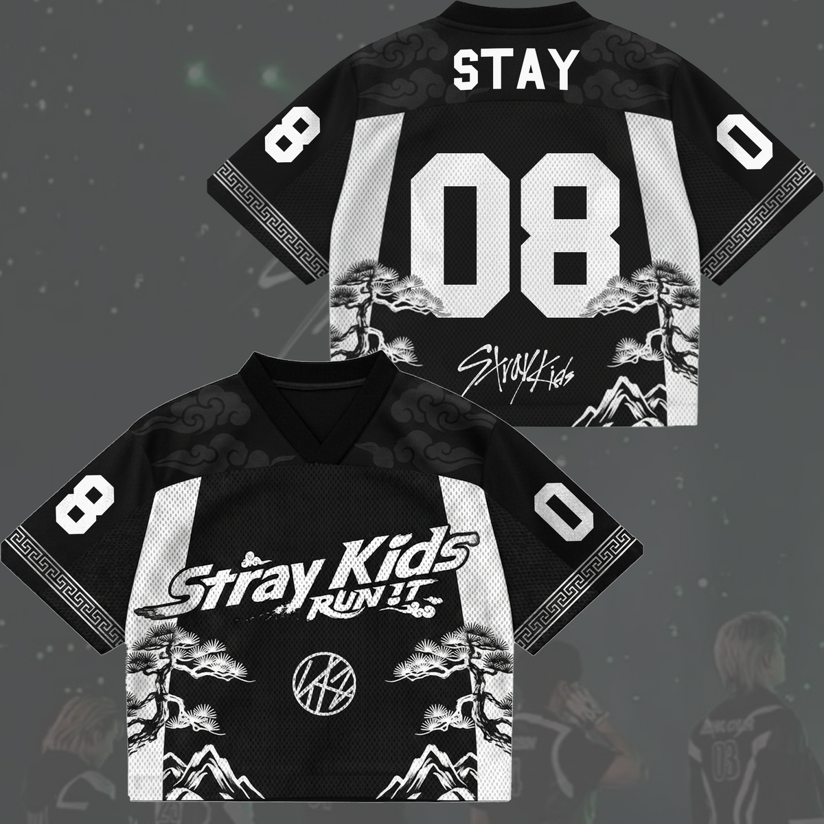 Modern Traditional Stray Kids Run It World Tour Mixed Mesh Jersey Gift For Stay