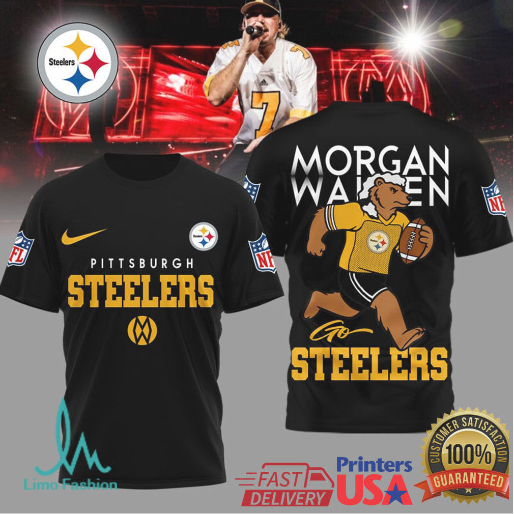 Pittsburgh Steelers Official NFL Morgan Wallen Fan 3D Shirt - Limotees LLC