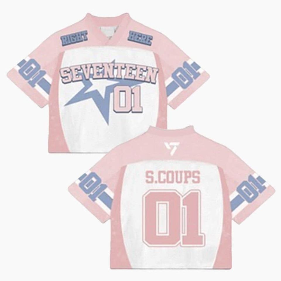 Seventeen 17 Right Here Mixed Mesh Jersey Football