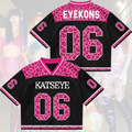 Pinky Leopard KATSEYE Mesh Jersey The Wildworld Tour Gift for Fan