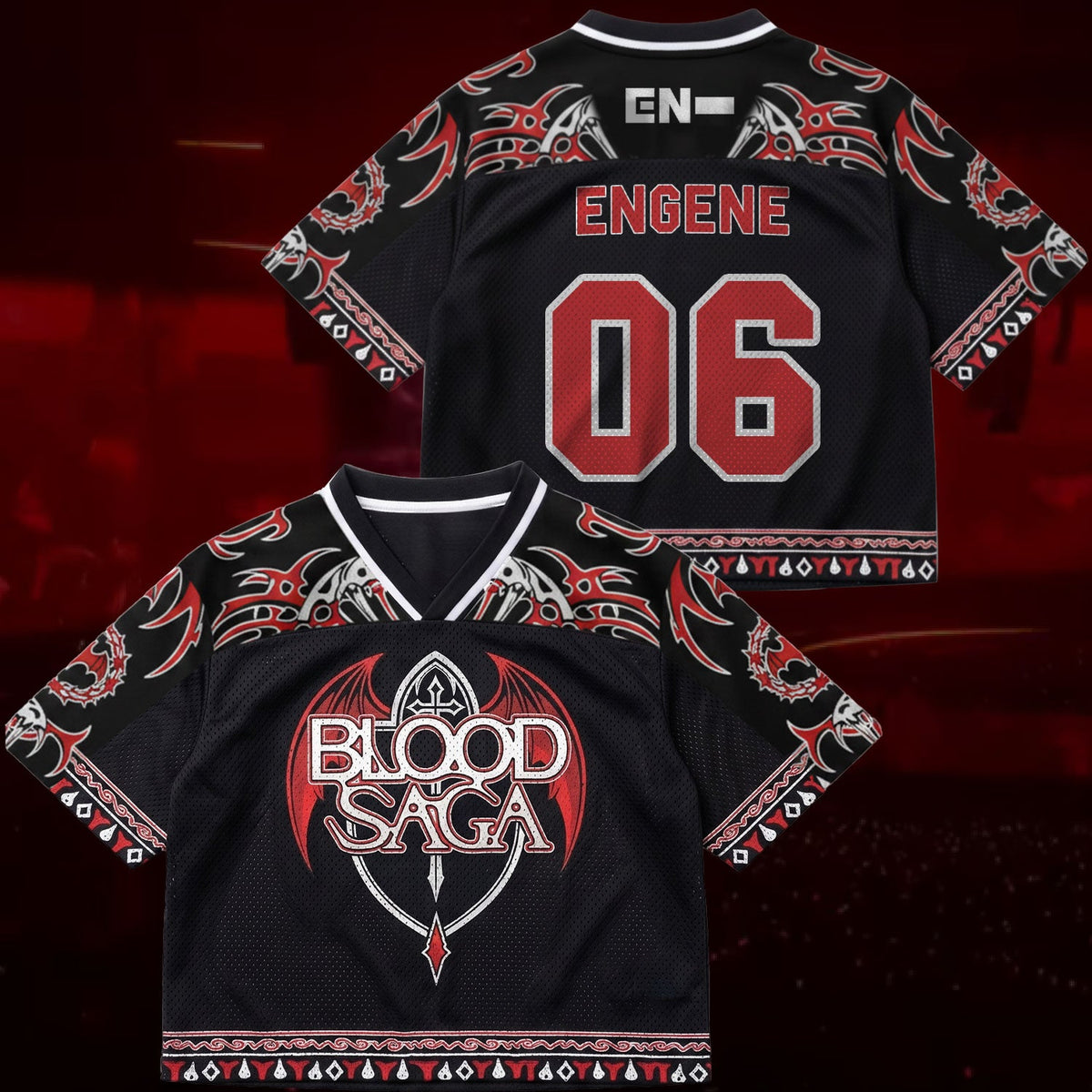 Theatrical Blood Saga World Tour Enhypen Mix Mesh Jersey Fan Edition