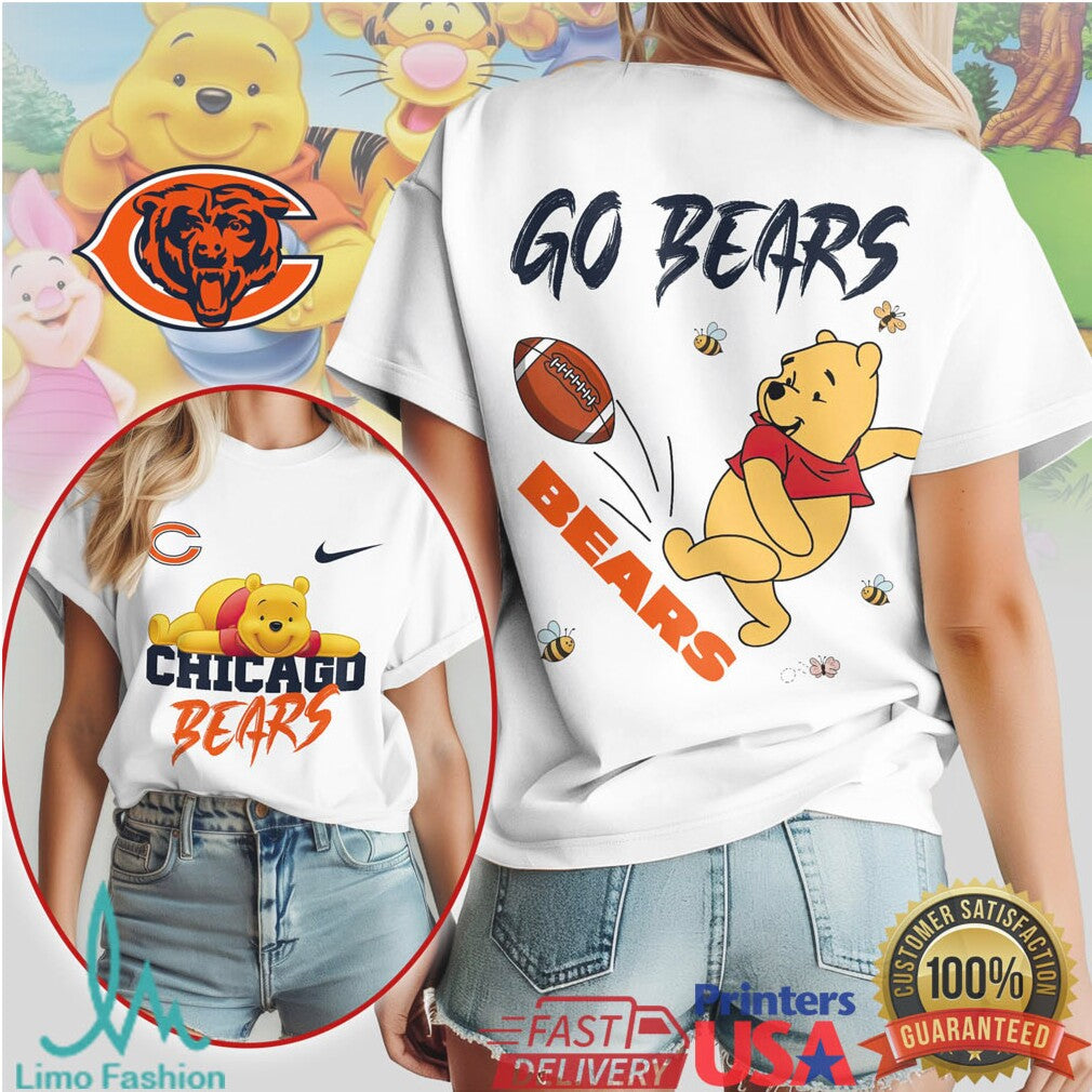 Chicago Bears Official NFL Winnie The Pooh Go Shirt - Limotees LLC