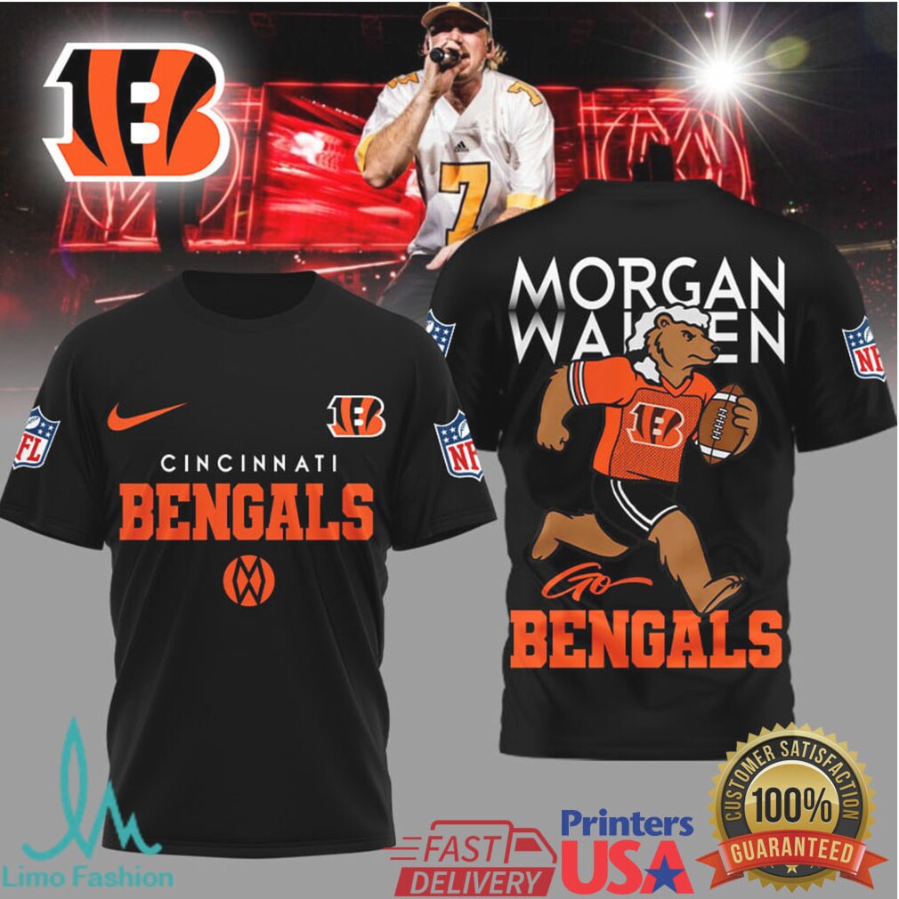 Cincinnati Bengals Official NFL Morgan Wallen Fan 3D Shirt - Limotees LLC