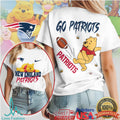 New England Patriots Official NFL Winnie The Pooh Go Shirt - Limotees LLC