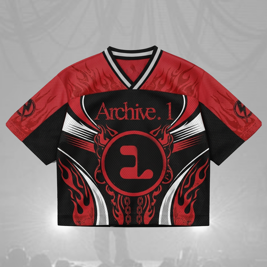 Red Fire Archive 1  Woodz World Tour Mixed Mesh Jersey Fan Edition