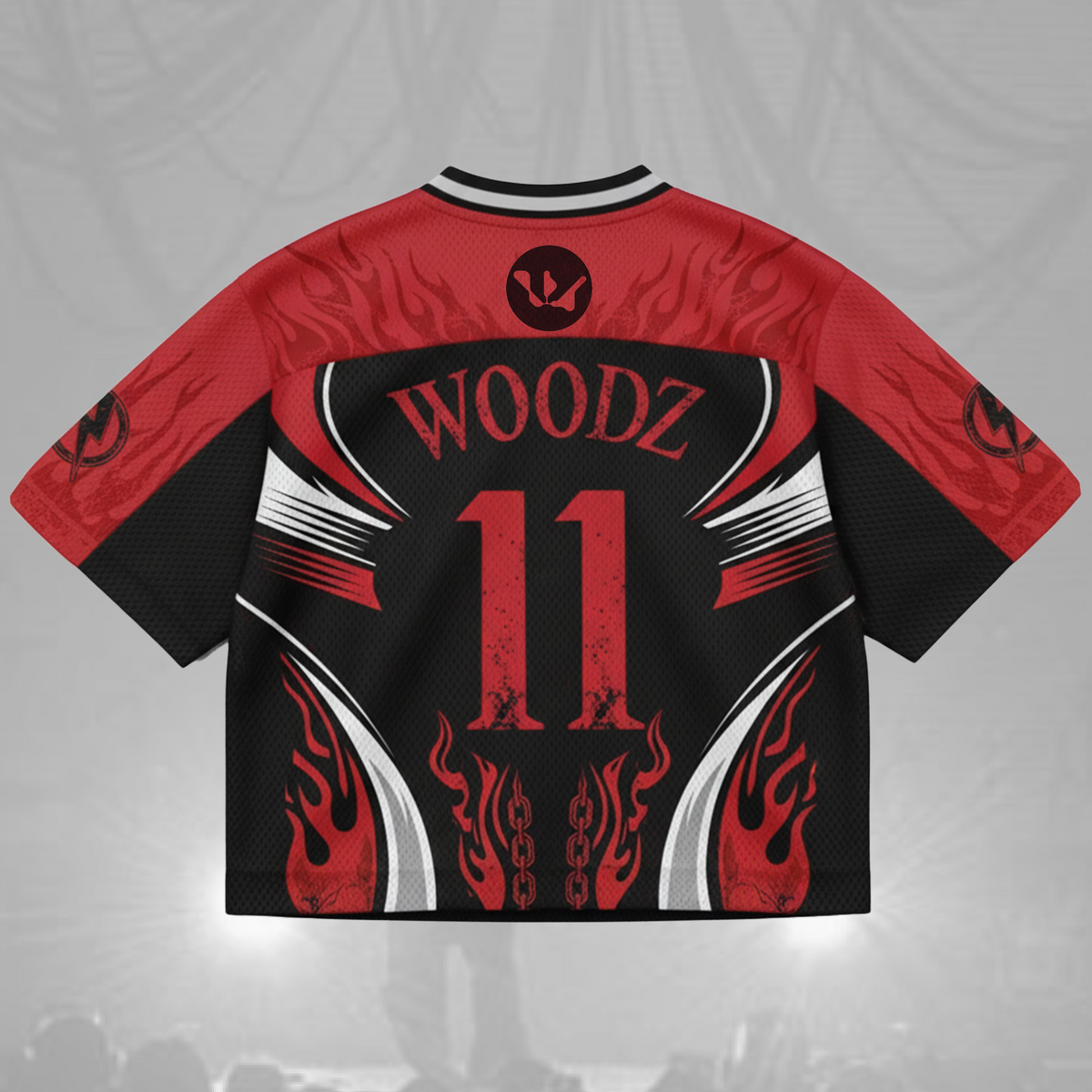 Red Fire Archive 1  Woodz World Tour Mixed Mesh Jersey Fan Edition
