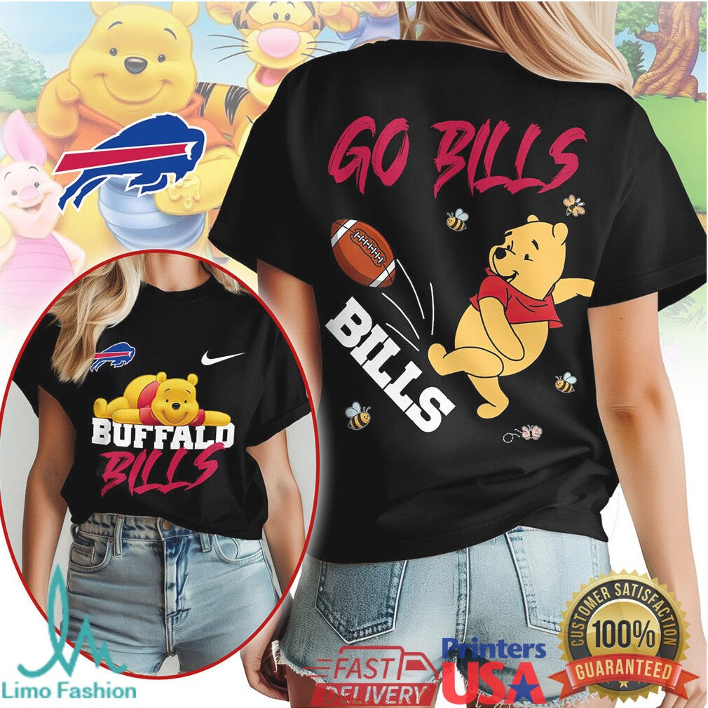 Buffalo Bills Official NFL Winnie The Pooh Go Shirt - Limotees LLC