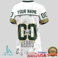 Green Bay Packers Official NFL Luffy Gear 5 Special Edition Baseball Jersey Custom Name - Limotees LLC